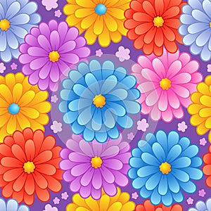 Flowery seamless background 4