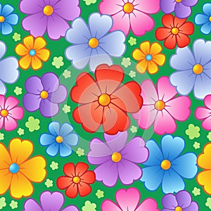 Flowery seamless background 6