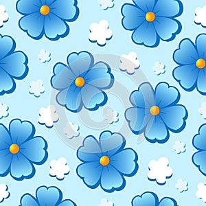 Flowery seamless background 7