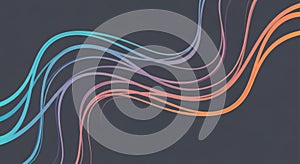 Flowing Abstract Lines Gradient Background curves
