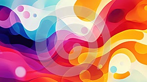Flowing abstract shape background with vibrant color gradients