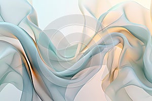 Flowing abstract shapes in soft colors, creating a sense of movement and health photo