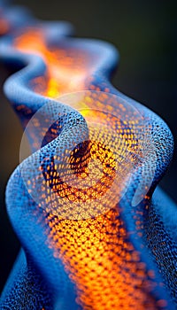 Flowing Binary Code, Digital Stream, Technology Background, Abstract 0, 1 Data Visualization