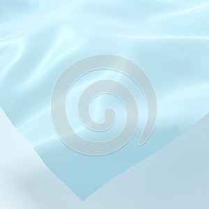 Flowing cloth, abstract color background, 3d rendering