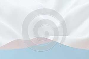 Flowing cloth, abstract color background, 3d rendering