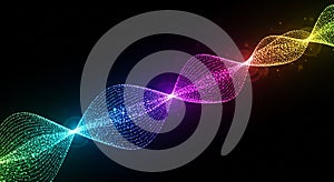 Colorful Wave Light Abstract Line