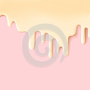 Flowing creme glaze sweet food background abstract photo