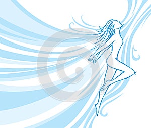 Flowing dancer