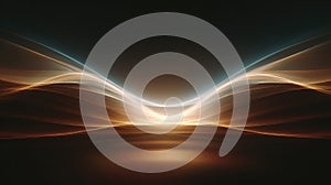 Flowing energy waves creating glowing abstract background