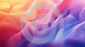 Flowing fabric waves creating vibrant gradient abstract background