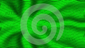 Flowing green binary code pattern background. 8k, uhd2