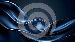 Flowing, multicolored waves of varying transparency create an abstract composition.