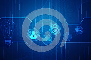 flowing number one and zero text in binary code format in technology background.