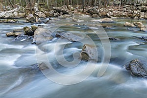 Flowing river in Cumberland Mountain