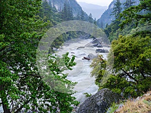 Flowing River Yosemite National Park, California