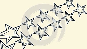 Flowing Star Pattern Design Element, vector design Generative AI