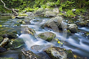 Flowing water