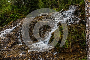 Flowing water, Big Hill Springs Provincial Recreation Area, Alberta, Canada