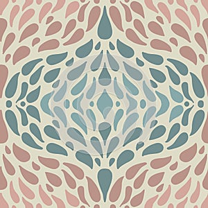 Flowing Water Drops Ogee - vintage blue soft pink