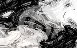 Flowing wave pattern, Chinese ink painting style, 3d rendering