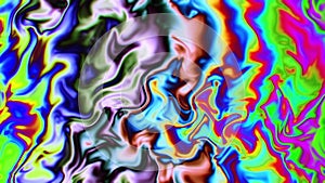 Flowing Waves of Psychedelic Trippy Colors VJ Loop Background