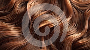 The flowing wavy hair.AI generated image