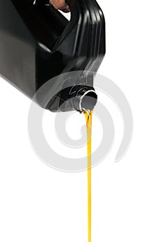 Flows out machine oil