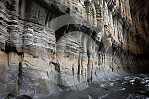 flowstone adorned cavern walls