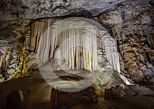 Flowstones in the famous Cango Caves in South Africa