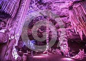 Flowstones in the famous Cango Caves in South Africa