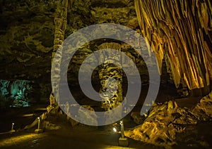 Flowstones in the famous Cango Caves in South Africa
