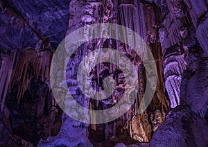 Flowstones in the famous Cango Caves in South Africa