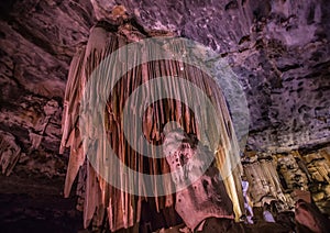 Flowstones in the famous Cango Caves in South Africa