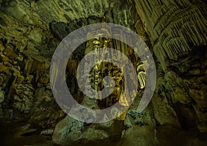 Flowstones in the famous Cango Caves in South Africa