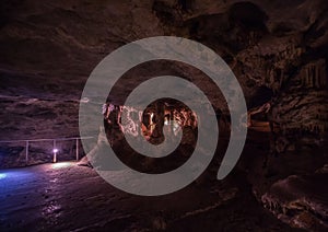 Flowstones in the famous Cango Caves in South Africa