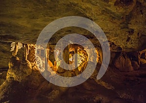 Flowstones in the famous Cango Caves in South Africa