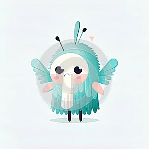 Flu Fairy, This creature loves to spread flu and other viral illnesses. cute children creature, AI generation