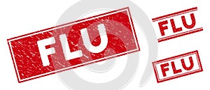 Distress Flu Rectangular Stamps