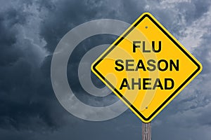 Flu Season Ahead Warning Sign