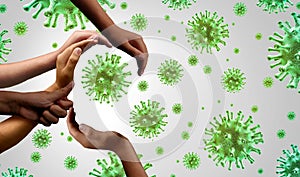 Flu Virus Health Concept