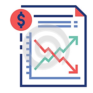 Fluctuate FlatOutline illustration