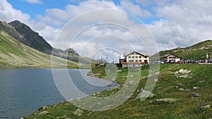 Fluela mountain pass in Switzerland