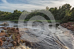 Fluent African river in Angola.