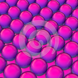 Fluent design 3d sphere gradient fashion color background. 3d render