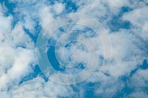 Fluffy cloud, beautiful summer. Clear cloudscape