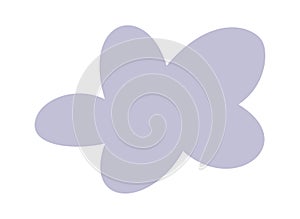 Fluffy cloud childish element drawing