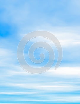 Fluffy clouds and blue sky