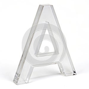 Fluffy 3D letter isolated on white background