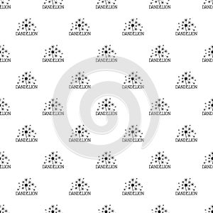 Fluffy dandelion pattern seamless vector