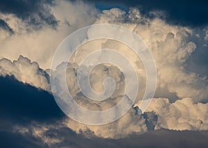 Fluffy and detailed cloudscape.